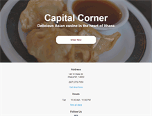Tablet Screenshot of capitalcornerithaca.com